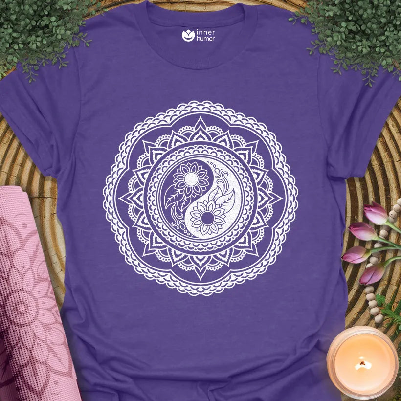Floral Yin Yang Mandala