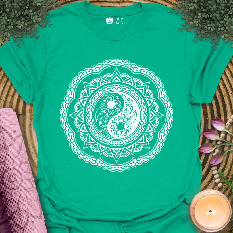 Floral Yin Yang Mandala