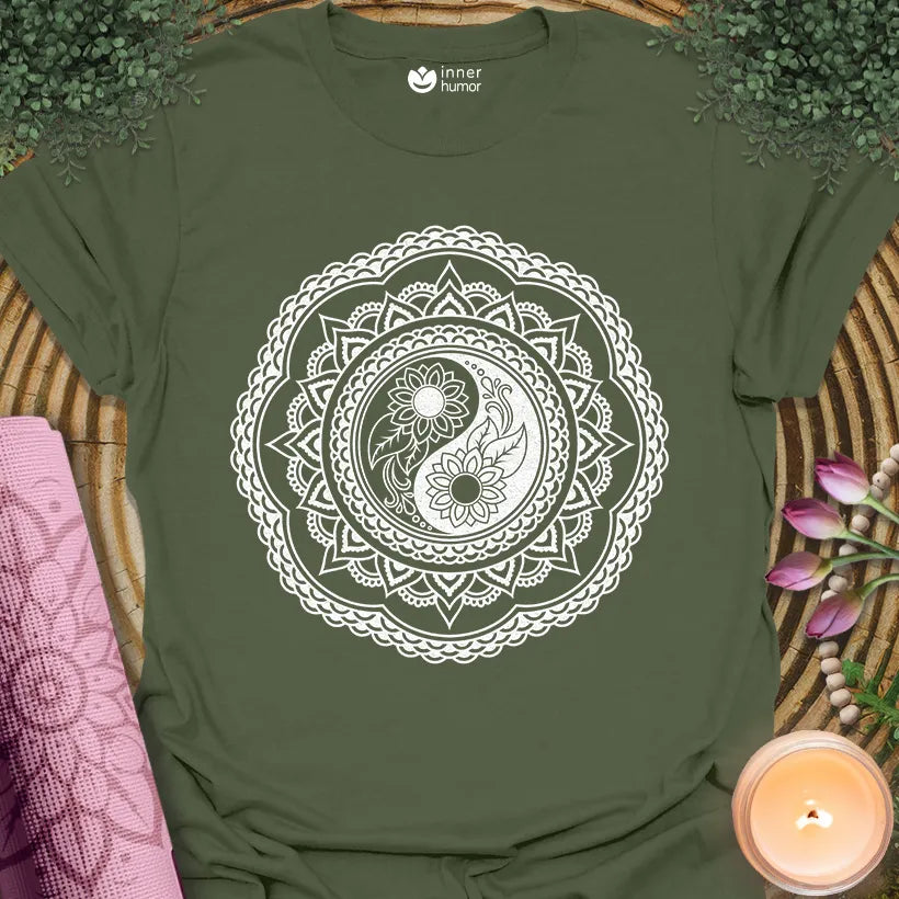 Floral Yin Yang Mandala
