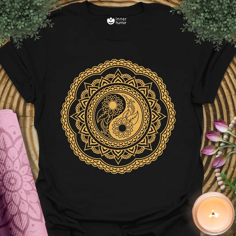Floral Yin Yang Mandala