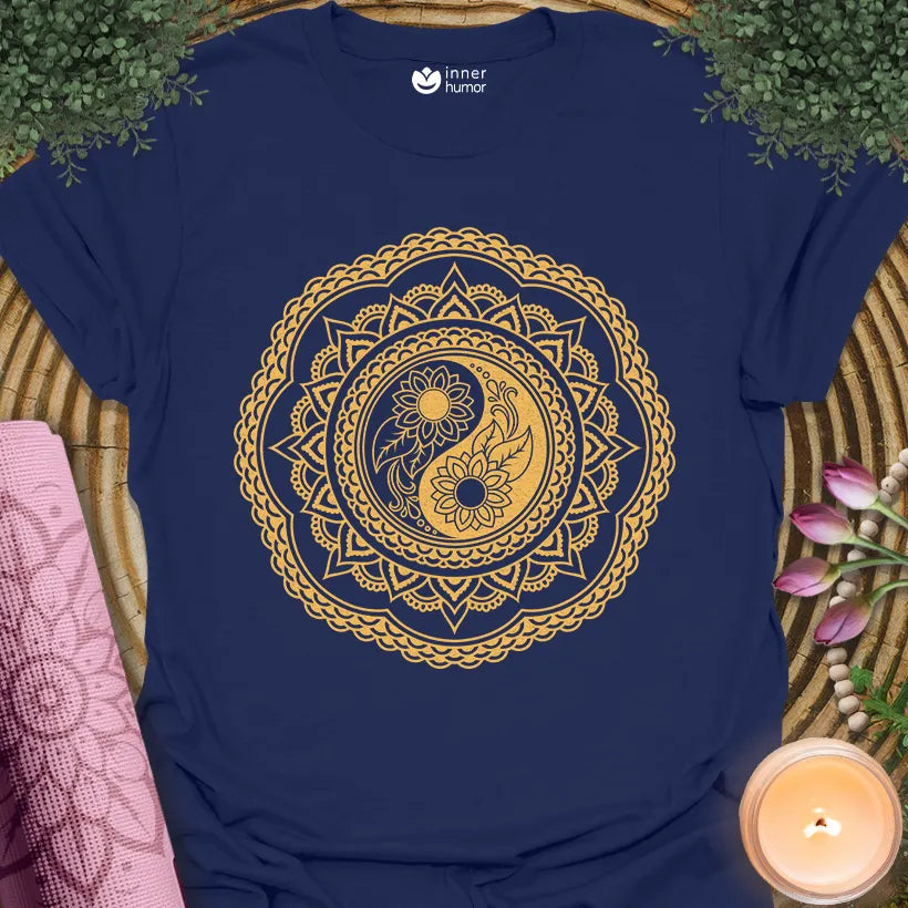 Floral Yin Yang Mandala