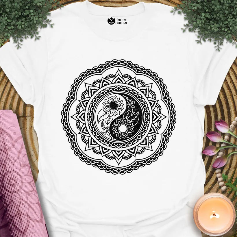 Floral Yin Yang Mandala
