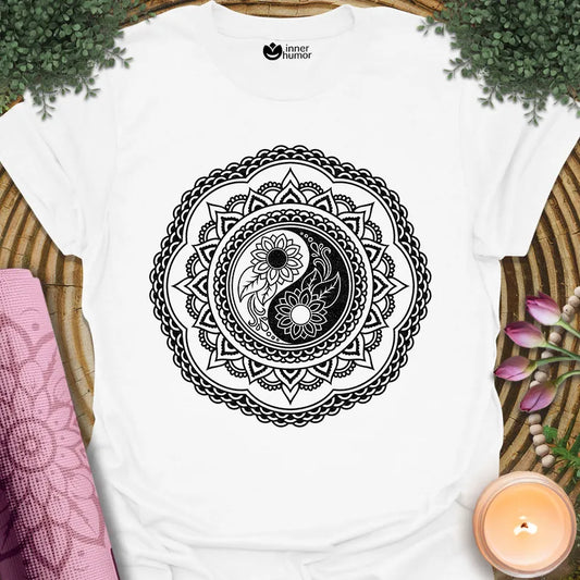 Floral Yin Yang Mandala